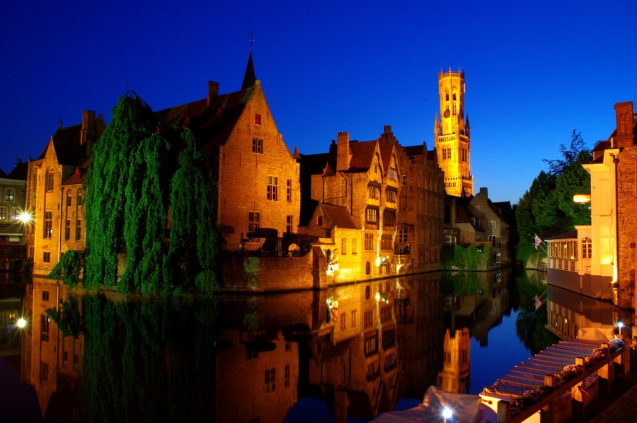 bruges notte centro storico 1