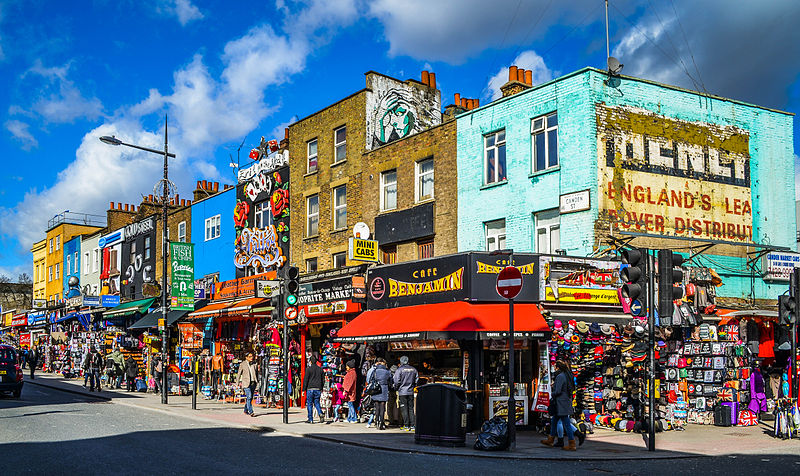 camden town streetcorner 2015 london england