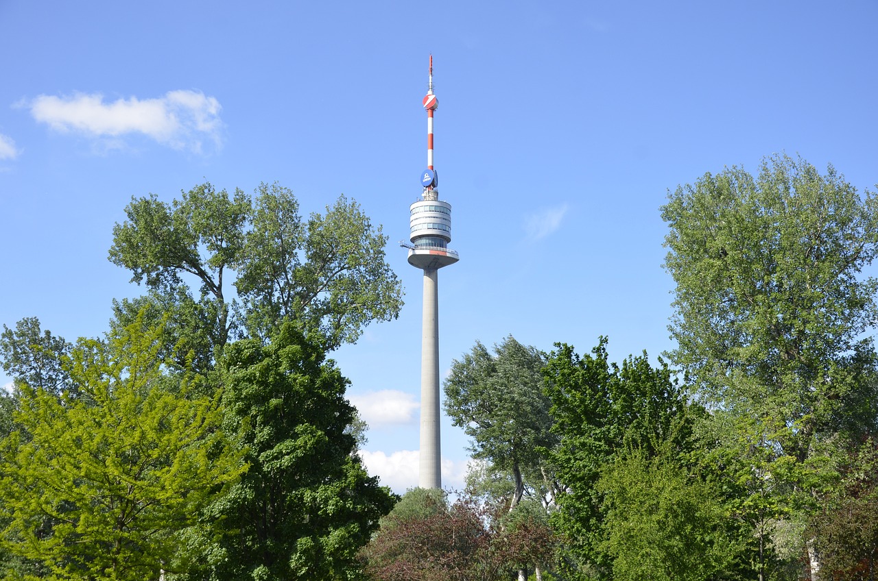 vienna donauturm torre moderno