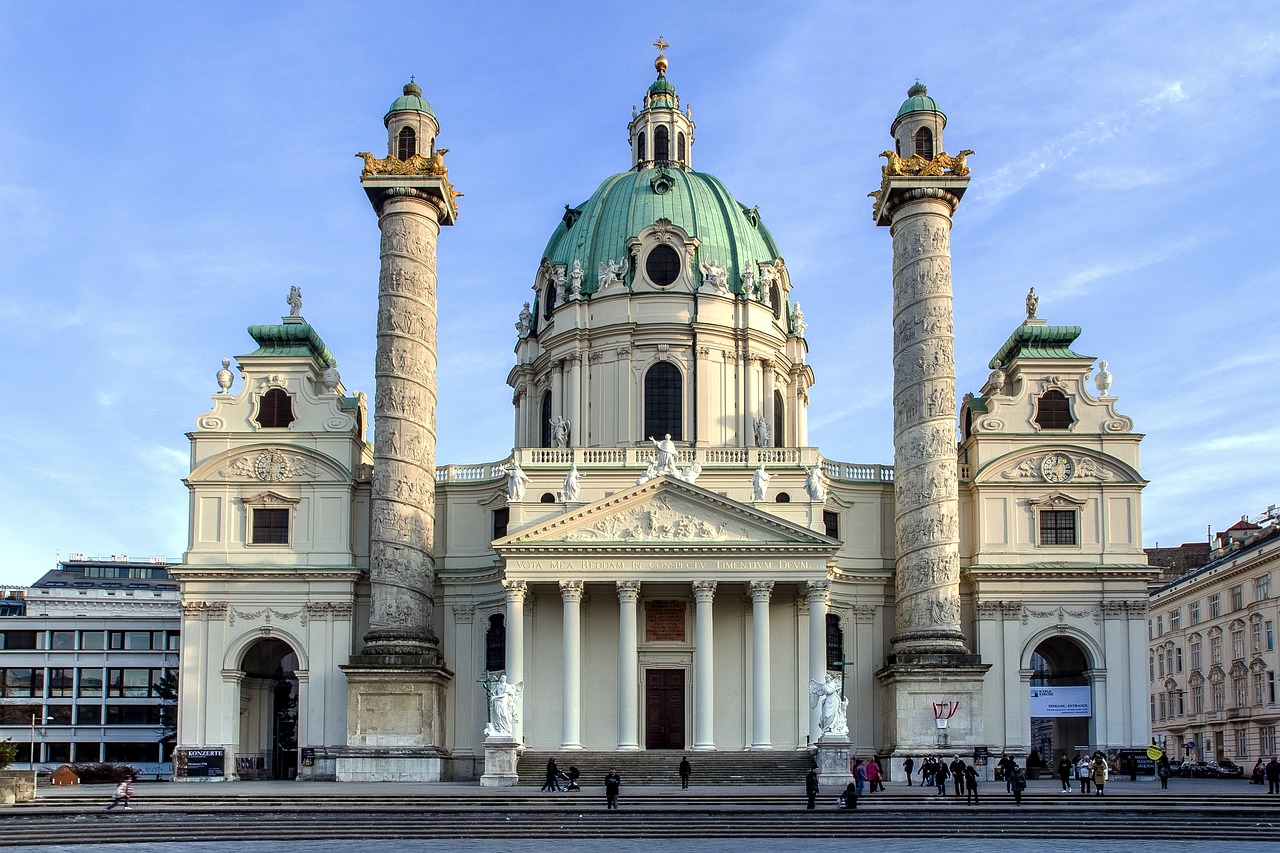 vienna karlskirche centro chiesa